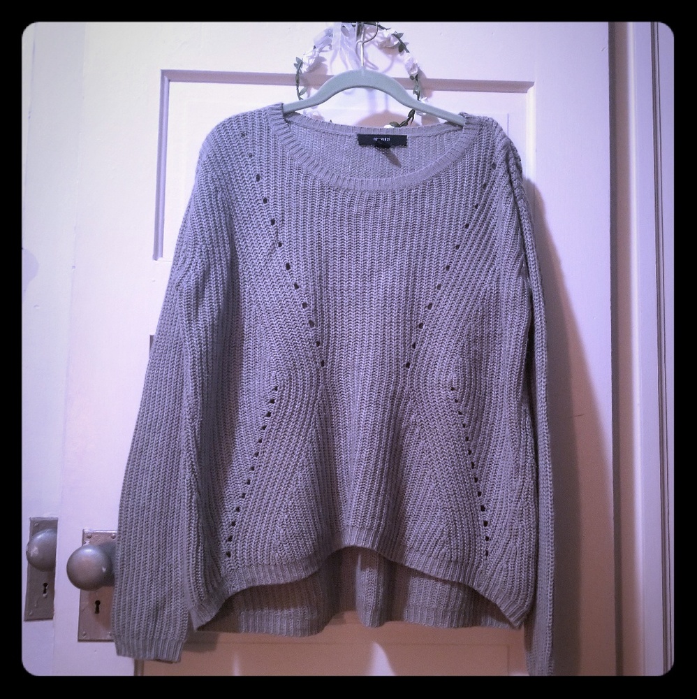Slouchy Gray Sweater
